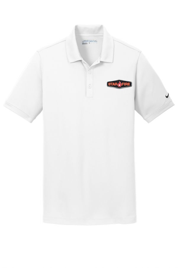 nike dri fit polo white