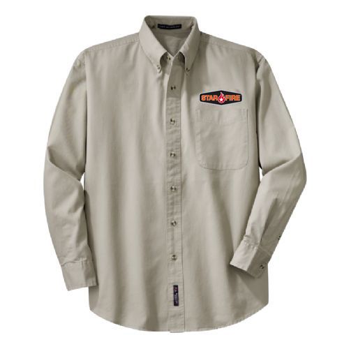Men's Long Sleeve Twill Shirt - Stone